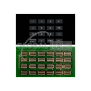 GLOBAL LIGHT GL-5379K Teclado de Preset Rectangular para Dispensario Gilbarco Encore 500 incluye Calcomanía – Parte Gilbarco M00141B004